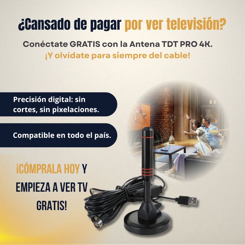 Antena TDT 4K Full HD