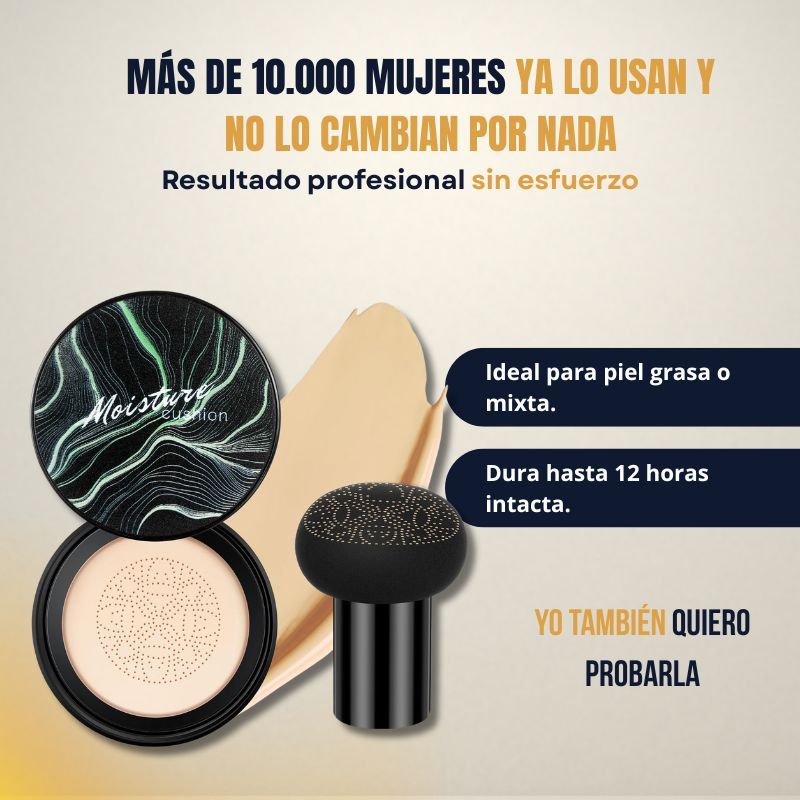 Base de maquillaje Kushion de alta cobertura