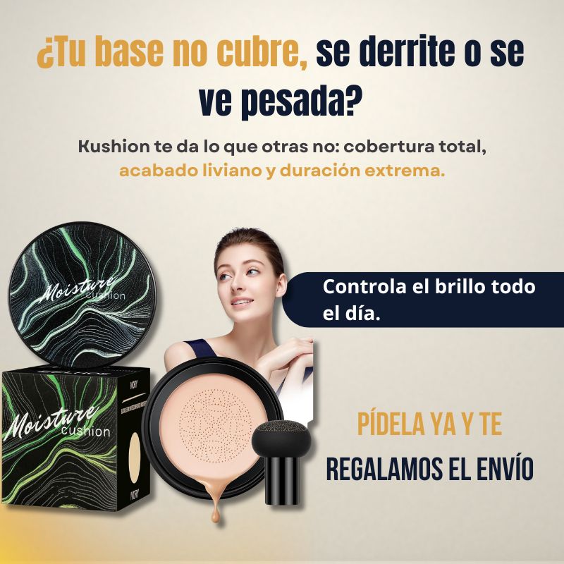 Base de maquillaje Kushion de alta cobertura