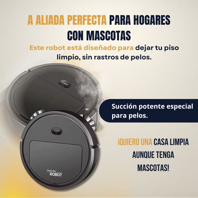 Aspiradora Robot 3 en 1
