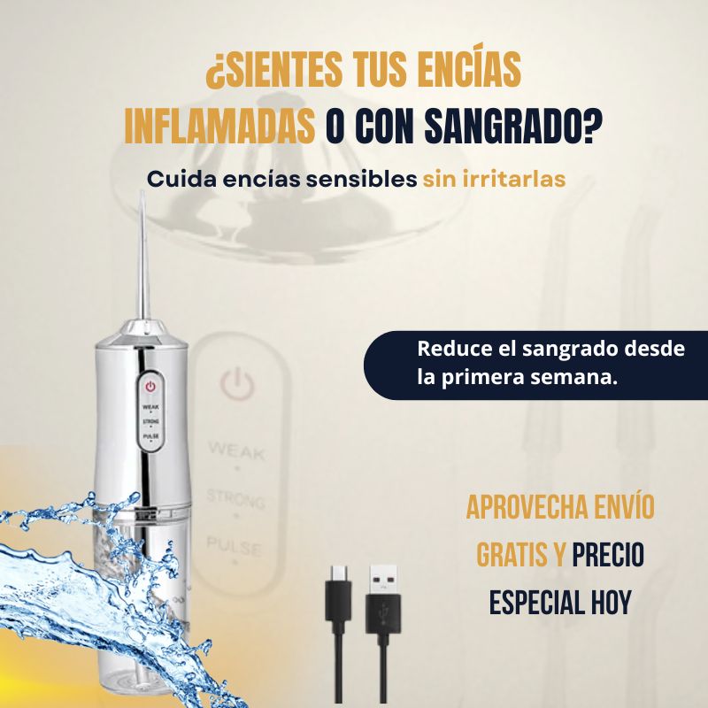 Irrigador oral limpiador de dientes