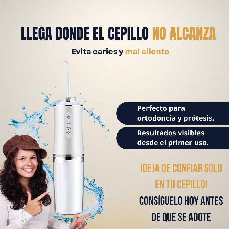 Irrigador oral limpiador de dientes