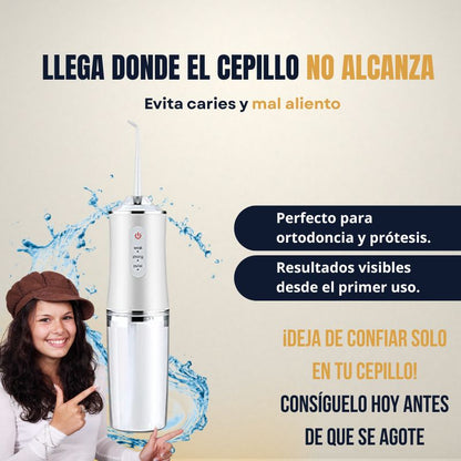 Irrigador oral limpiador de dientes