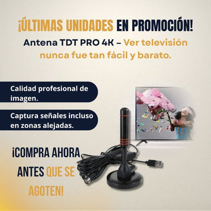 Antena TDT 4K Full HD