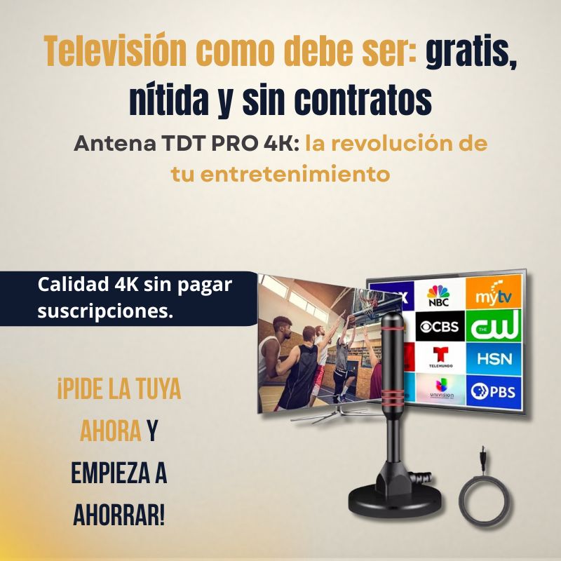 Antena TDT 4K Full HD