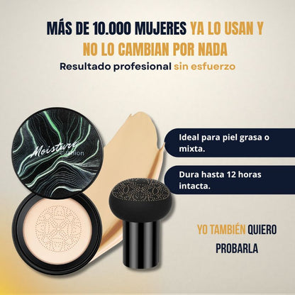 Base de maquillaje Kushion de alta cobertura