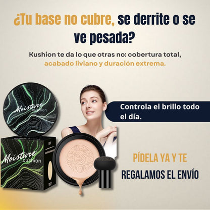 Base de maquillaje Kushion de alta cobertura
