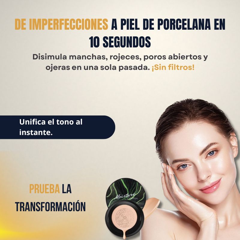 Base de maquillaje Kushion de alta cobertura