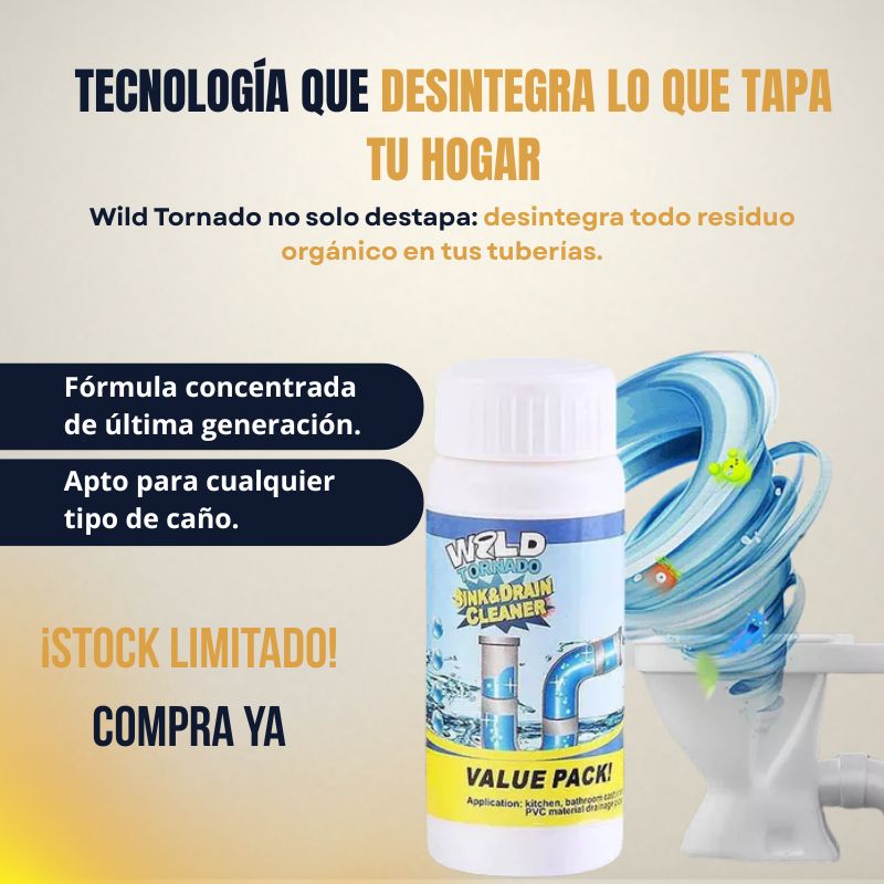 Destapa Cañerias Wild Tornado