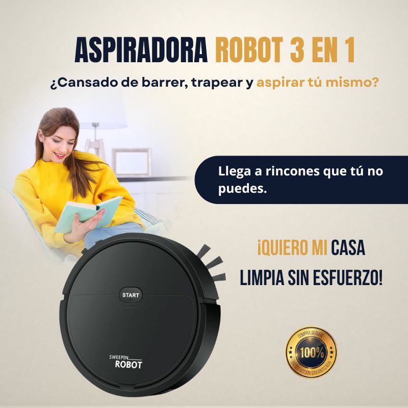 Aspiradora Robot 3 en 1