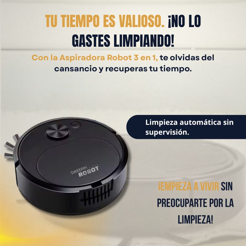 Aspiradora Robot 3 en 1