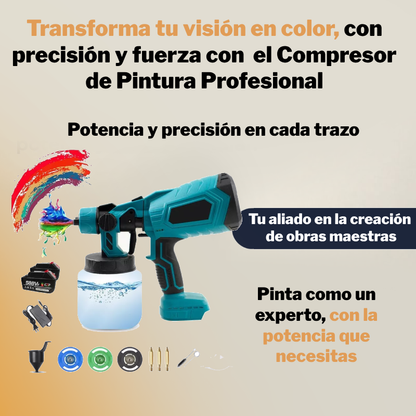 Compresor de Pintura Profesional de 2 Baterías