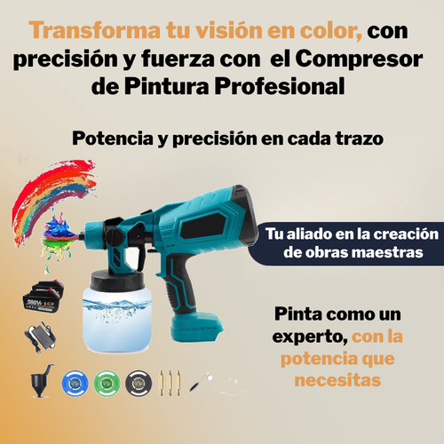 Compresor de Pintura Profesional de 2 Baterías