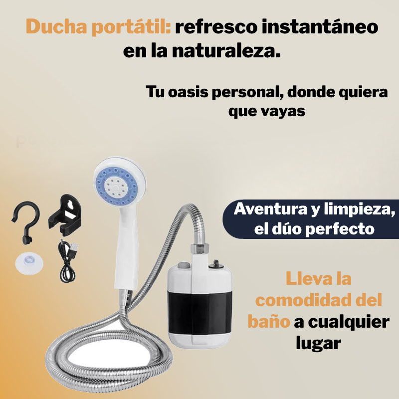 Ducha portatil para exteriores