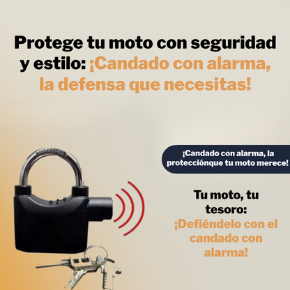Candado con alarma para Moto