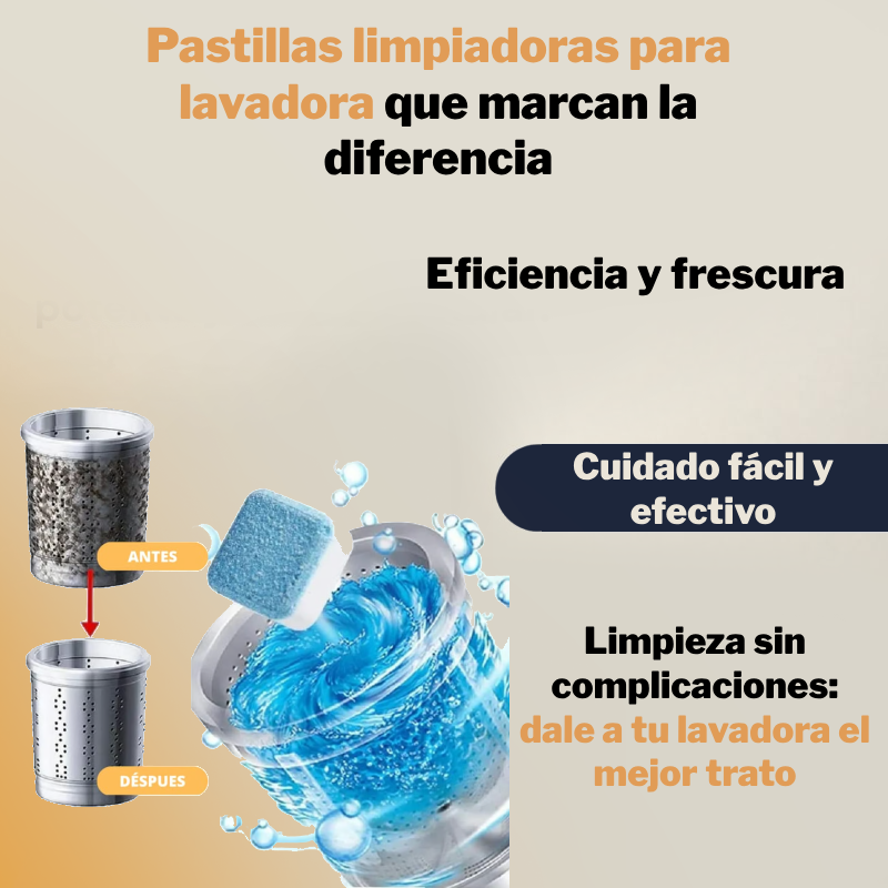 Pastillas Limpiadoras para Lavadora