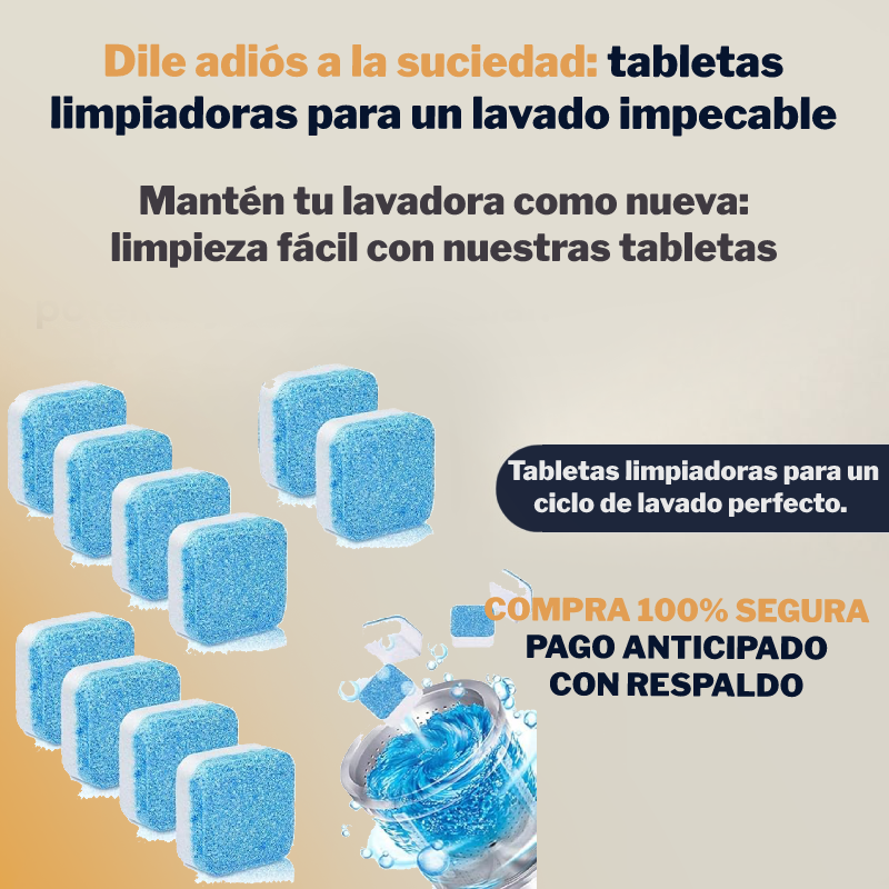 Tabletas Limpiadoras para Lavadoras