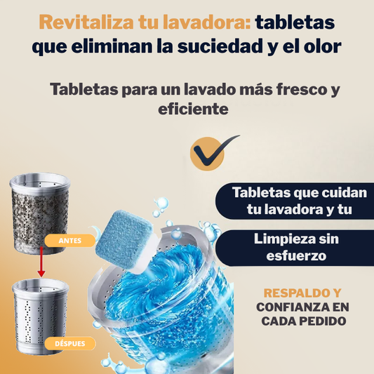 Tabletas Limpiadoras para Lavadoras