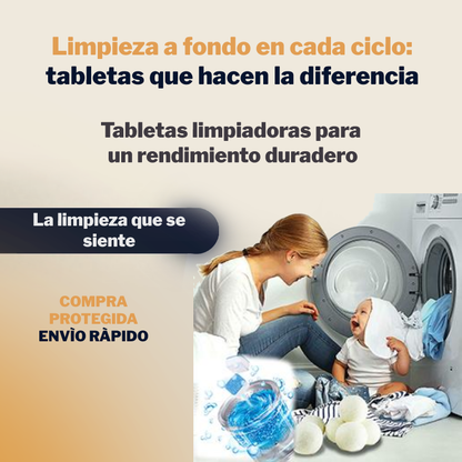 Tabletas Limpiadoras para Lavadoras