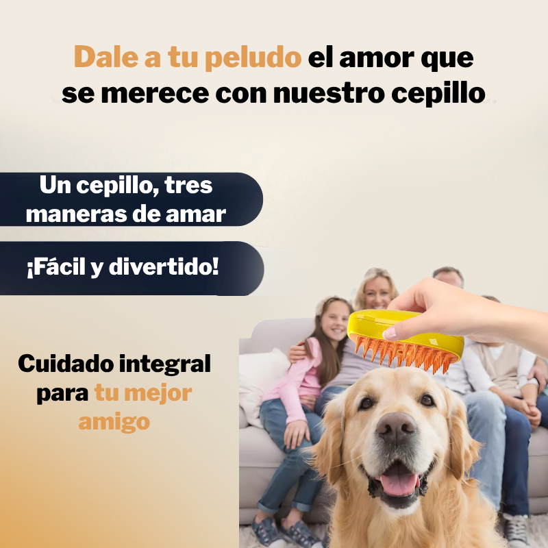 Cepillo 3 en 1 para Mascotas