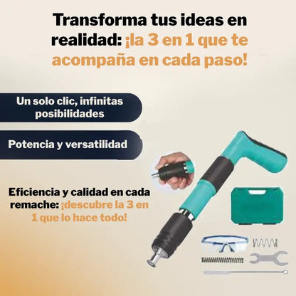 Pistola Remachadora 3 en 1